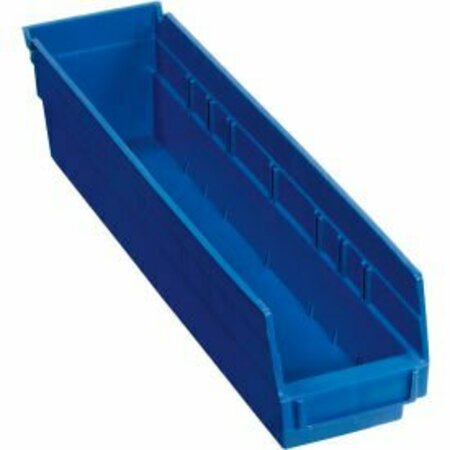 QUANTUM STORAGE SYSTEMS Shelf Storage Bin, Plastic, Blue, 12 PK QSB103BL